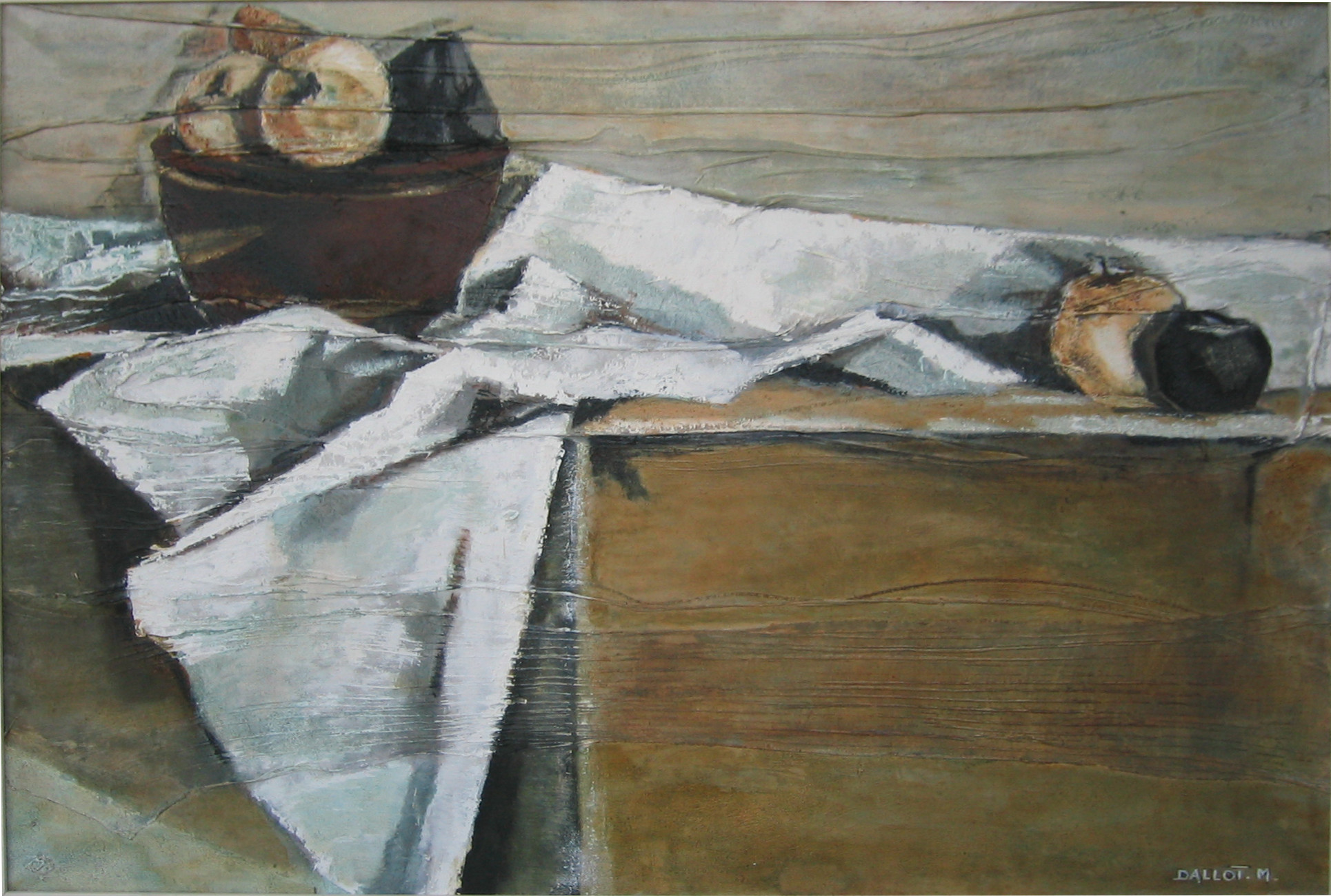 Nature morte drape, Madeleine Dallot